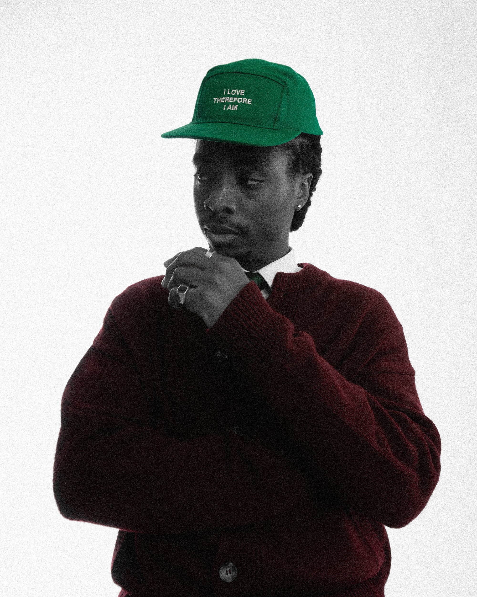 Green René carpenter hat