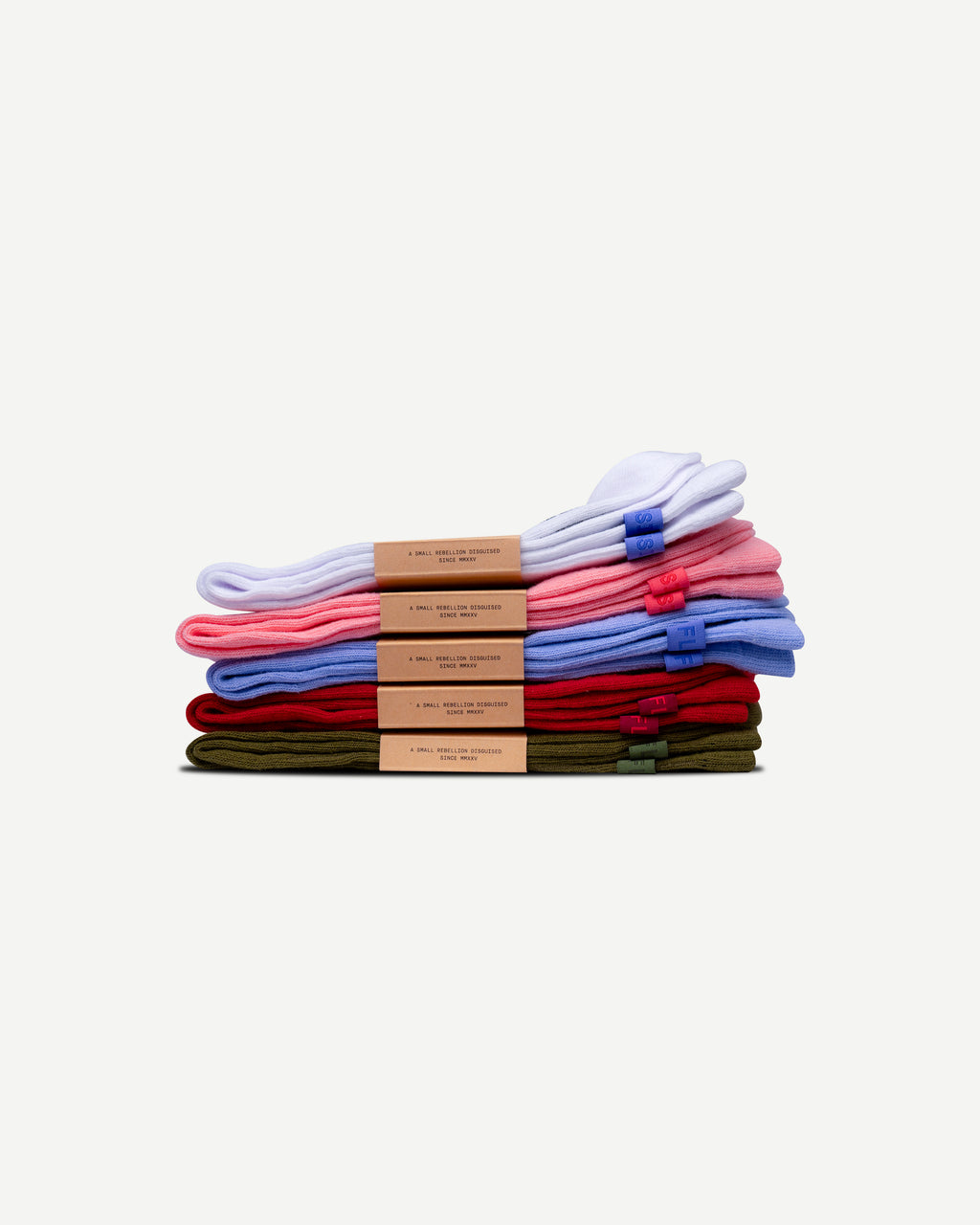 Pack of five editorial socks